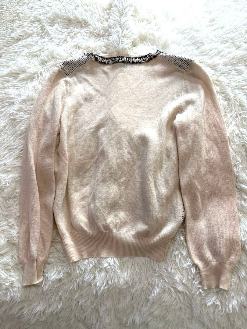 【美品】Salvatore Ferragamo カーディガン Lツイード風