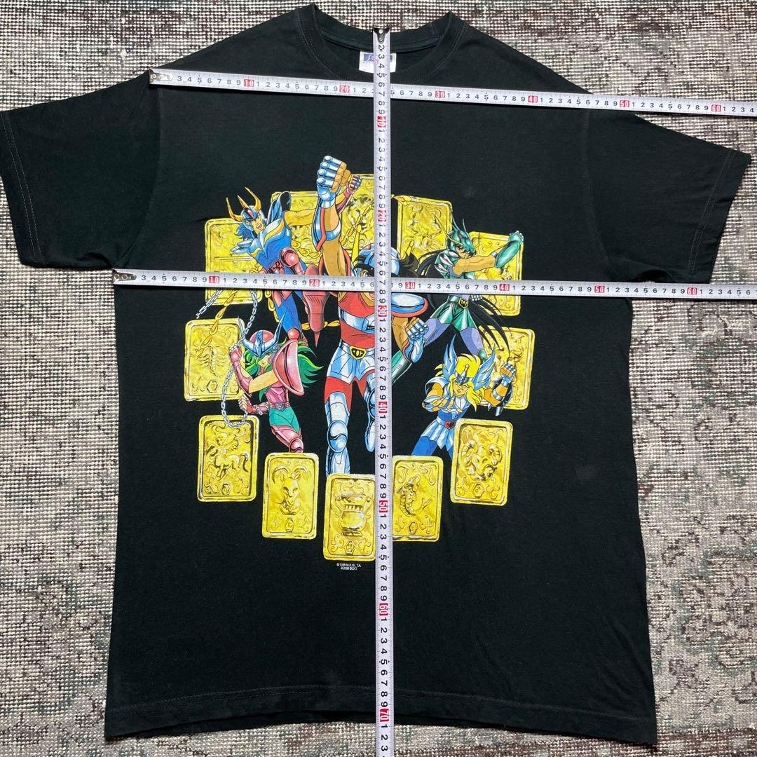 ヴィンテージ　聖闘士星矢　アニメ　漫画　ドリームカラーズ　ユーロ　Tシャツ　黒