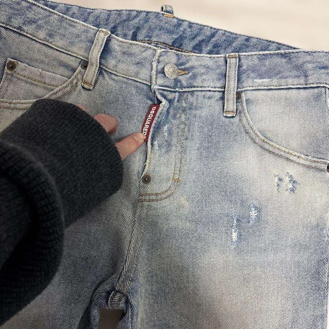DSQUARED2 ディースクエアード　ダメージ加工デニム　デニムパンツ　34