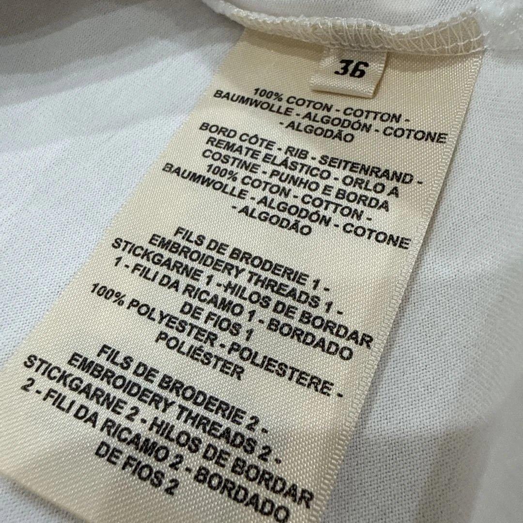 エルメス　Tシャツ 刺繍入りポケット　36サイズ