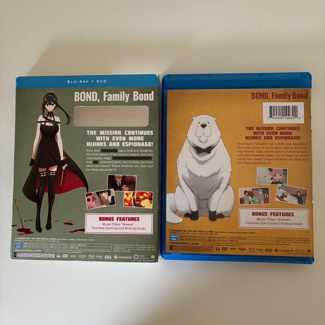 スパイファミリー　PART1 & PART 2 北米版 DVD