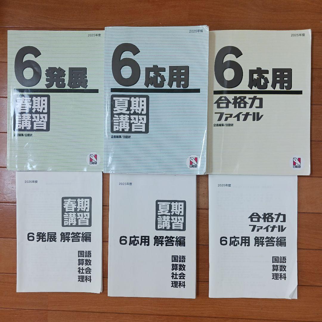 ①【２個口発送】日能研　６年生　全国公開模試　育成　実践テスト　各種テキスト他