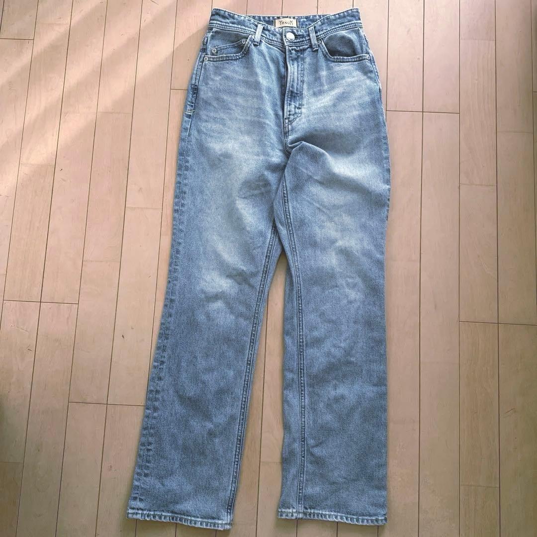 YANUK ルイーズ　lowiseライトブルーストレートデニム　サイズ24