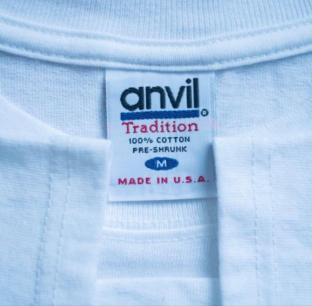 00sグッドデザインUSA製Anvil企業アートヴィンテージTシャツフォト