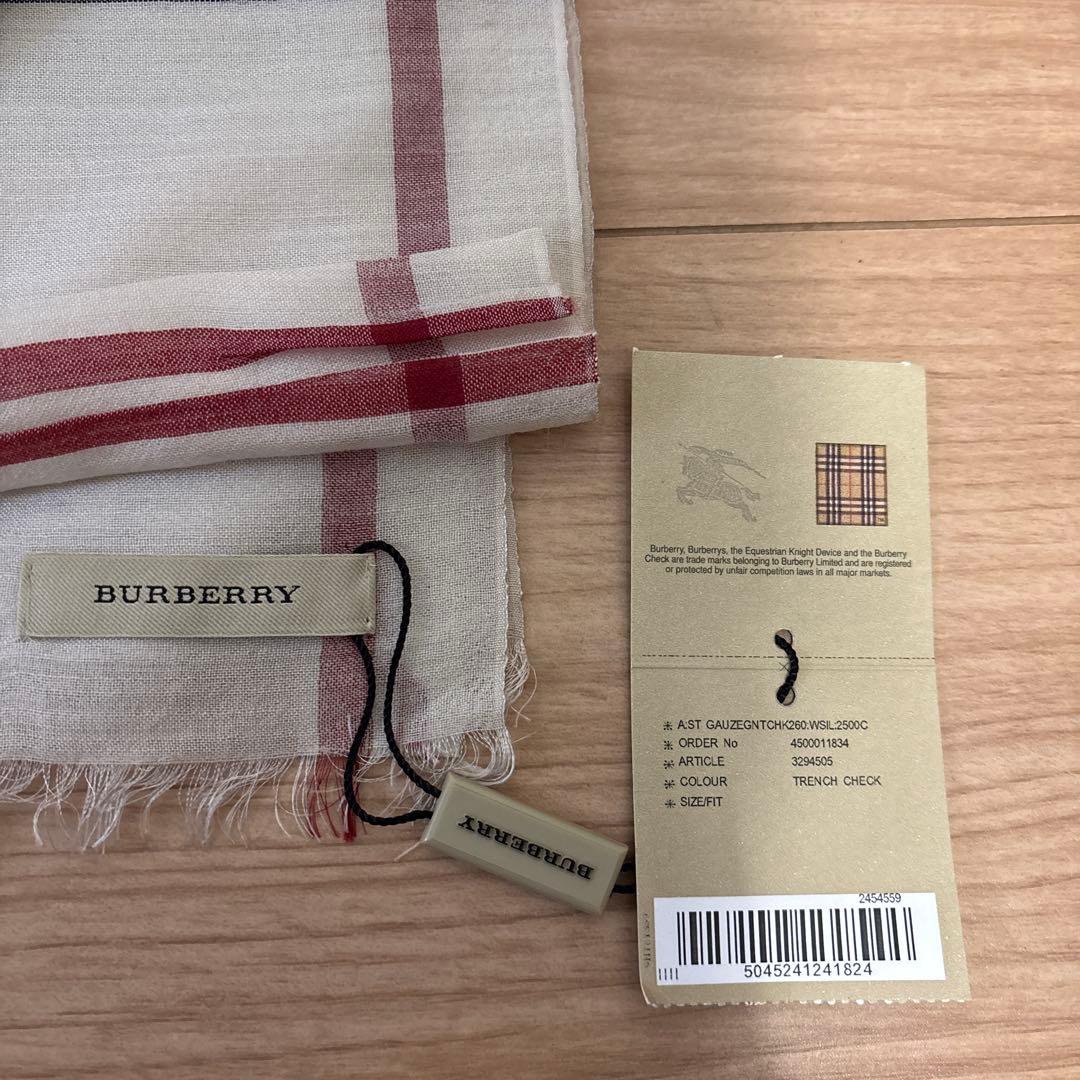 BURBERRY バーバリー ウールシルク　スカーフ