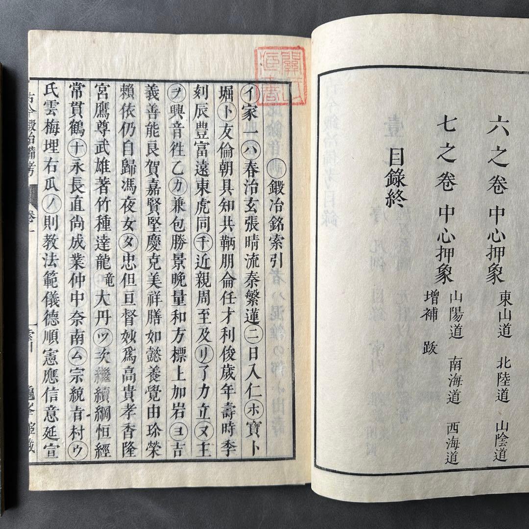 古今鍛冶備考 文政十三年 7冊 和本 古書古文書