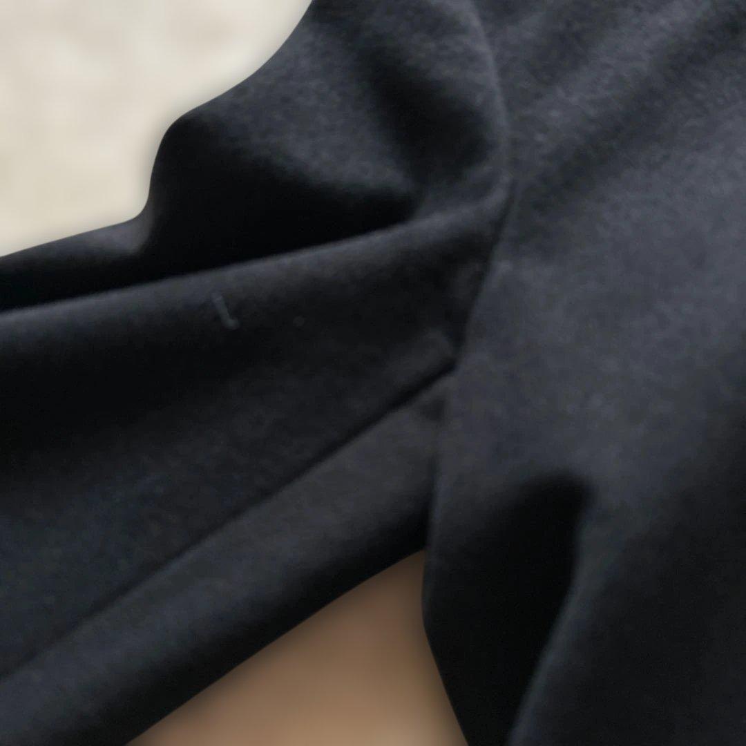 【23区 】ロロピアーナ フーテッドコート ハーフコート　ブラック　黒　美品