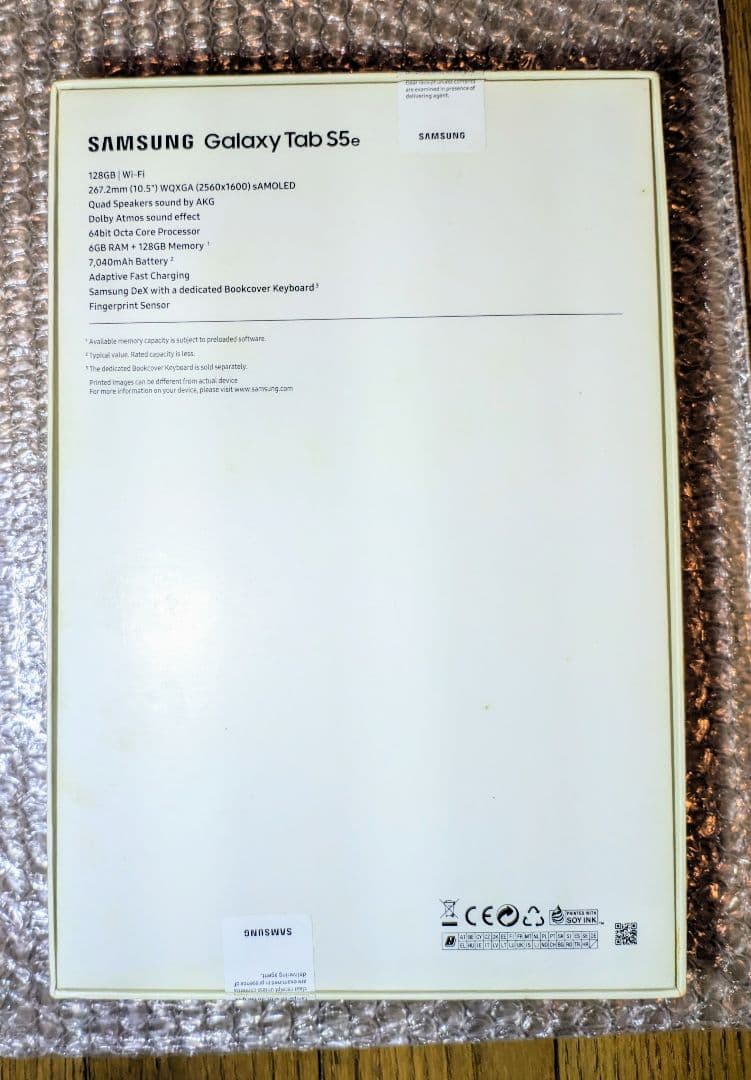 Galaxy Tab s5e タブレット SM-T720 128/6 本体