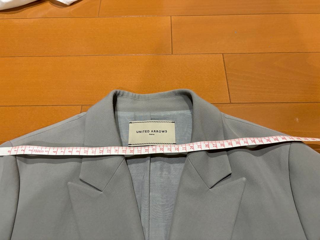 riu　 UNITED ARROWS テーラードジャケット ライトグレー