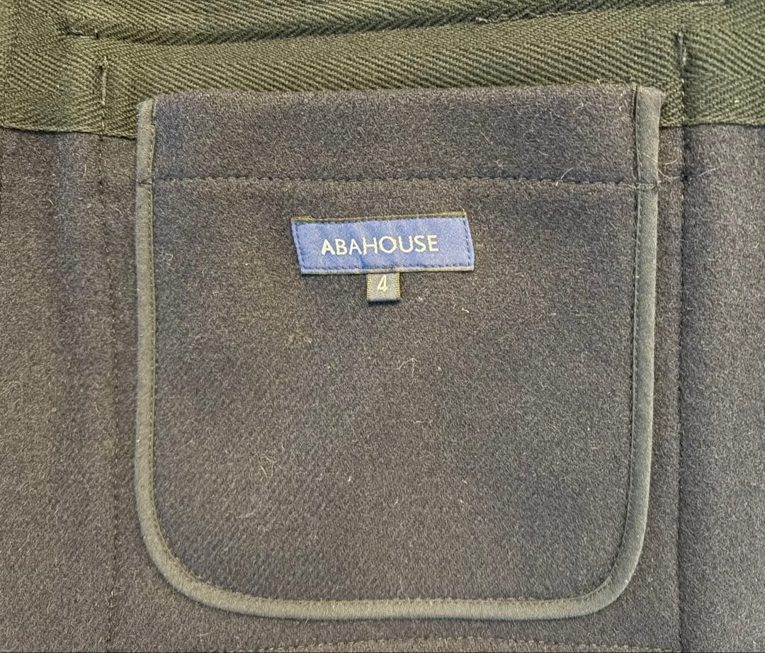ABAHOUSE ネイビー ダッフルコート サイズ4
