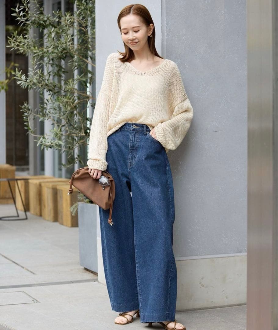 SLOBE IENA LE DENIM カーブバギーデニム