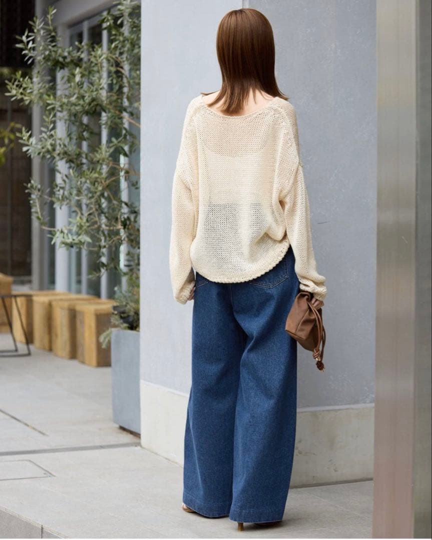 SLOBE IENA LE DENIM カーブバギーデニム