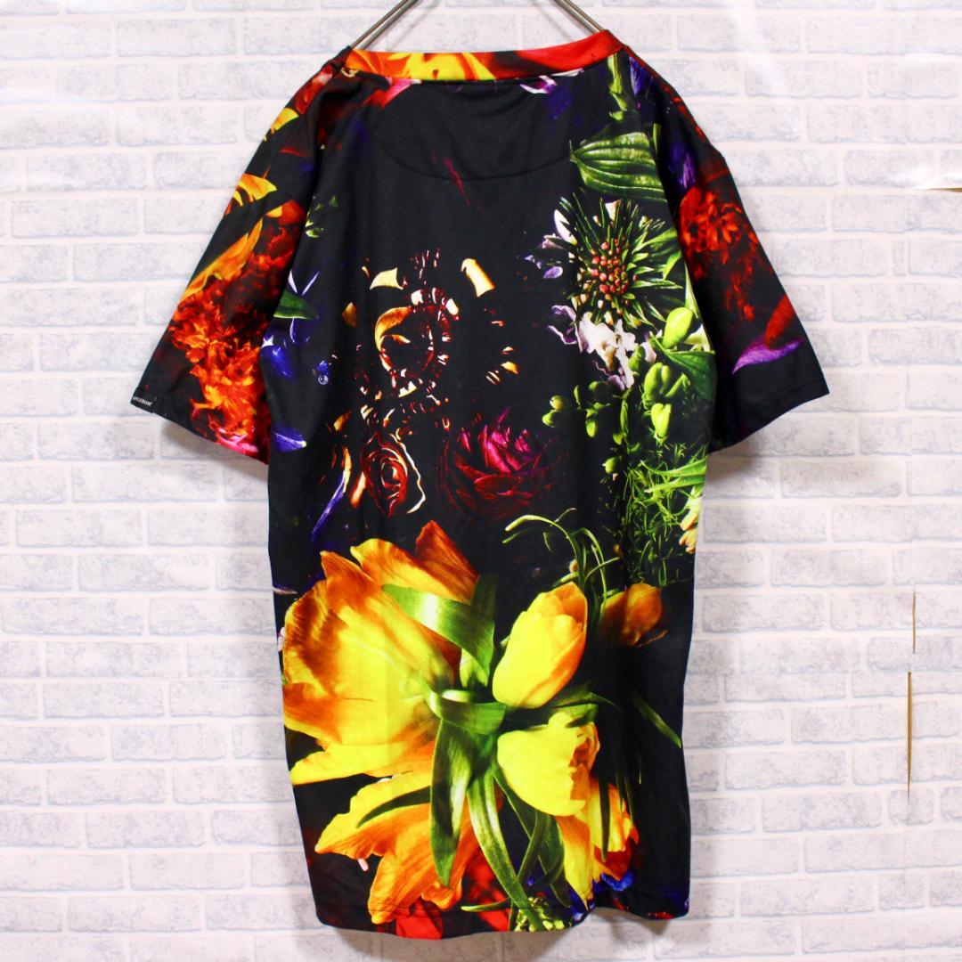 APPLEBUM フロントロゴ フラワー 総柄 Tシャツ アップルバム 花柄