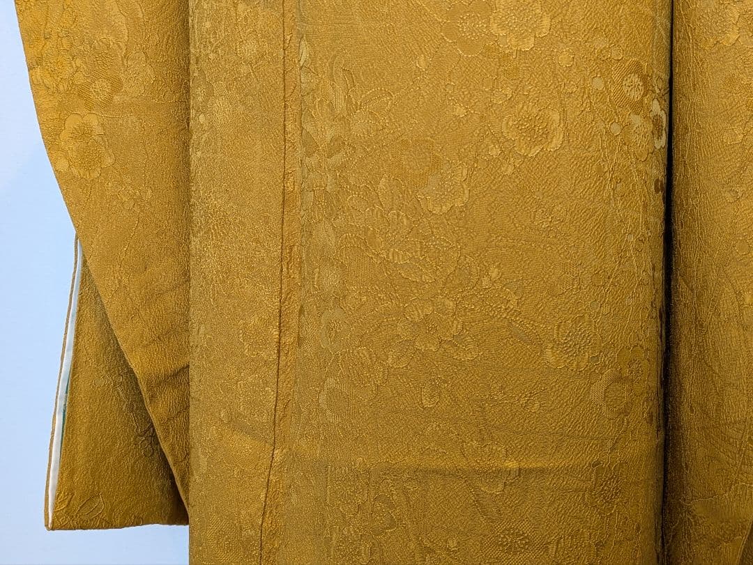 あひる様 振袖フルセット 身丈163.5裄70.5 色無地振袖 櫨染色 成人式