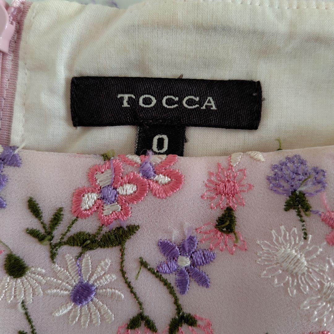 tocca　トッカ　ワンピース　ドレス　花刺繍　ピンク系　サイズ0