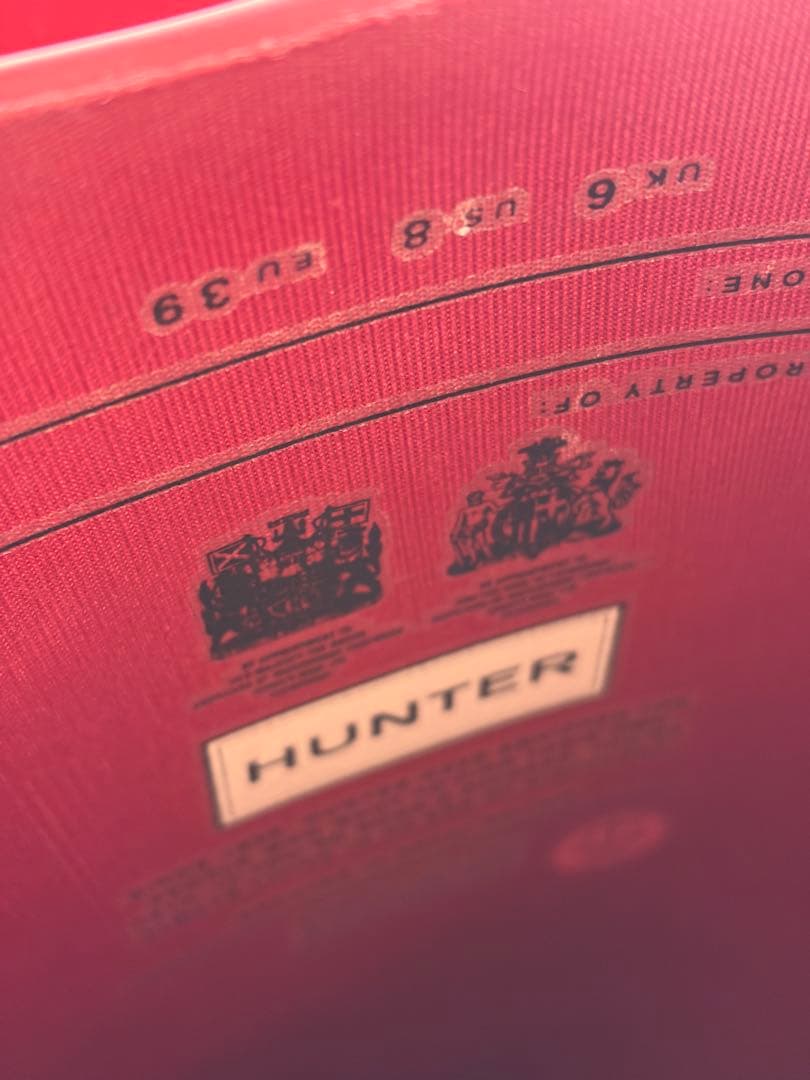 HUNTER/ハンター//レインブーツ/長靴/レディース/25/ミリタリーレッド