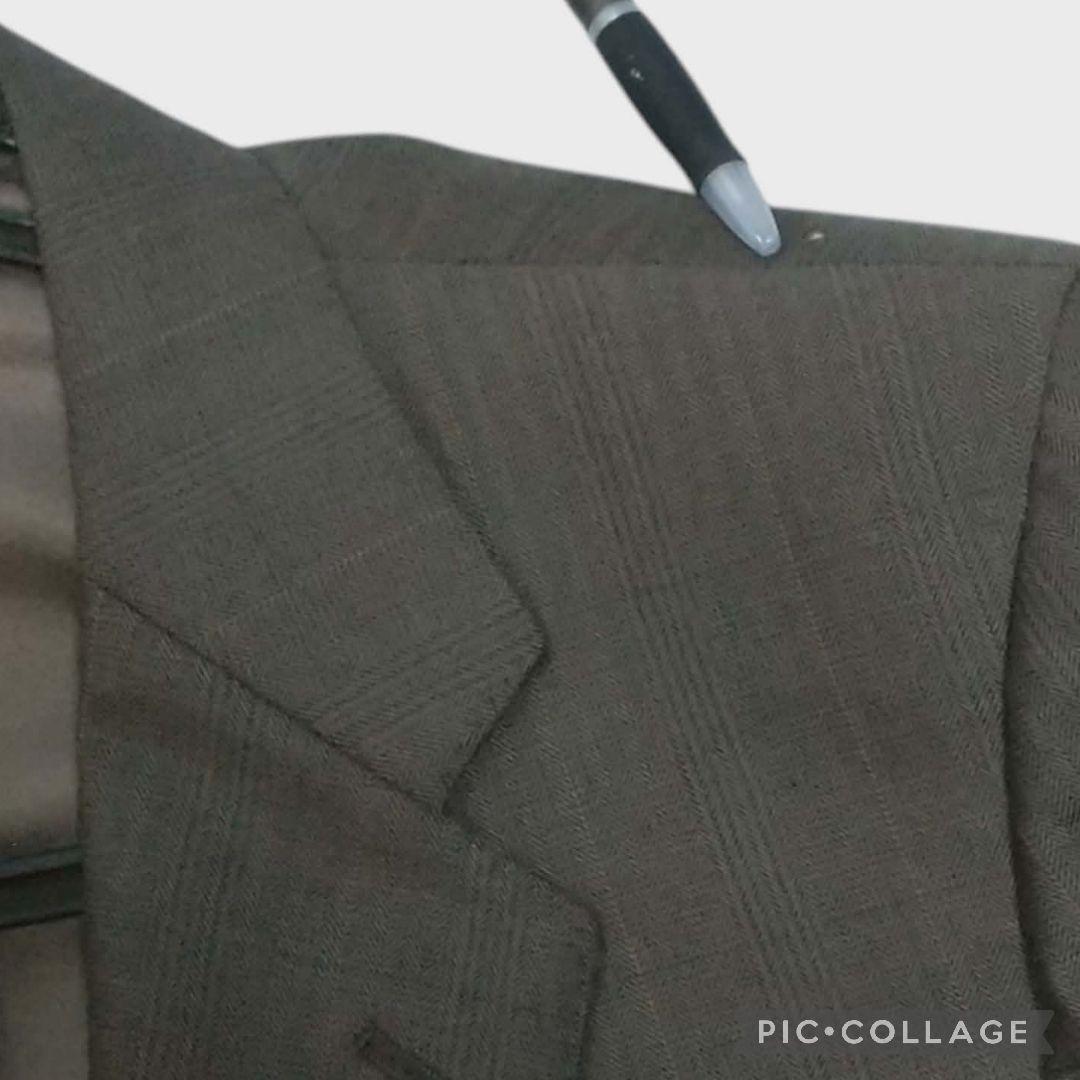 BURBERRYS　金ボタン　テーラード　ヘリンボーン　AB7　2釦　背抜き