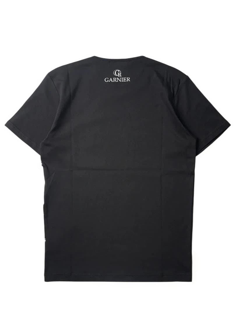 GARNIER 和柄プリントTシャツ