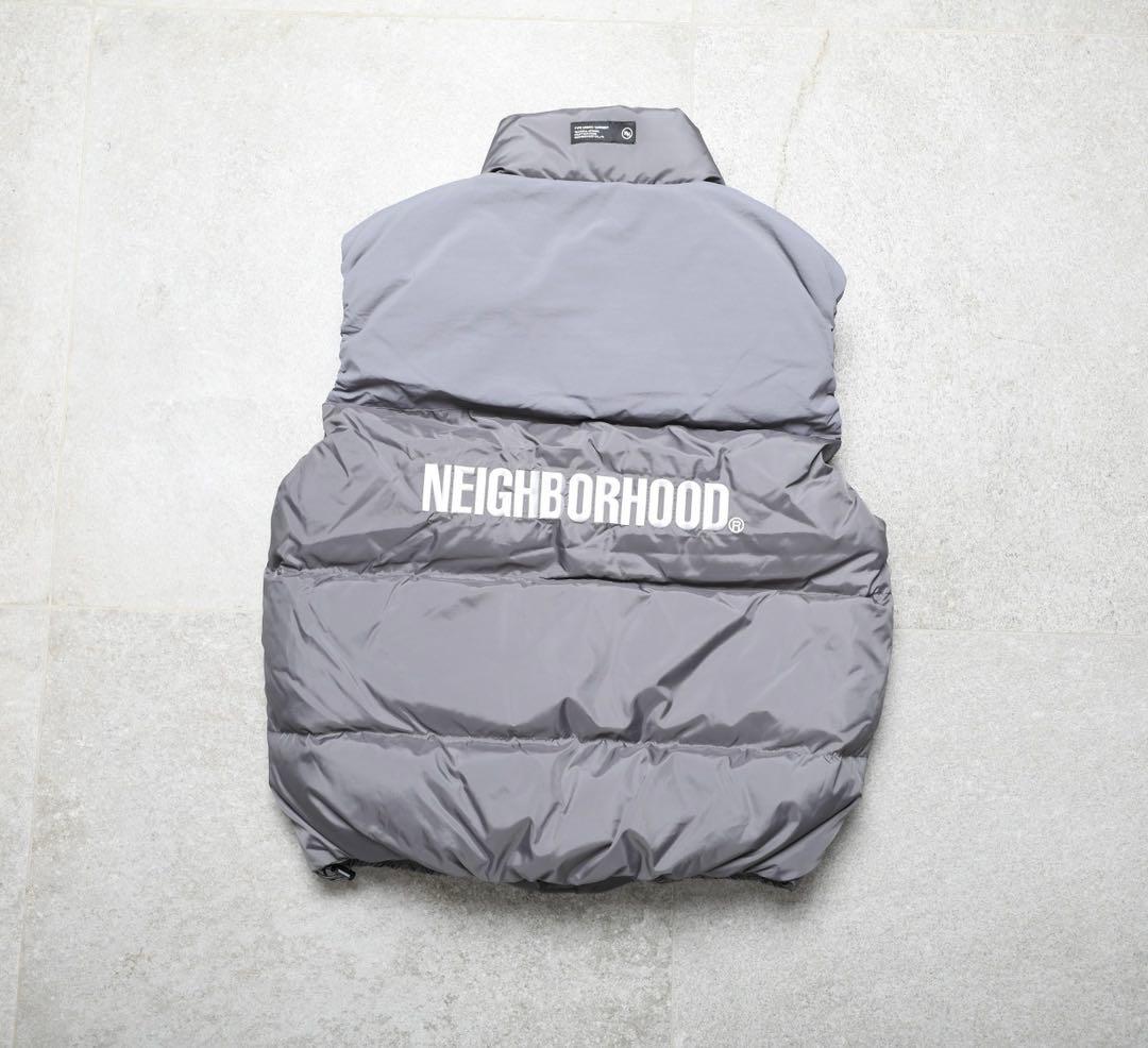 NEIGHBORHOOD CLASSIC グレー ダウンベスト L