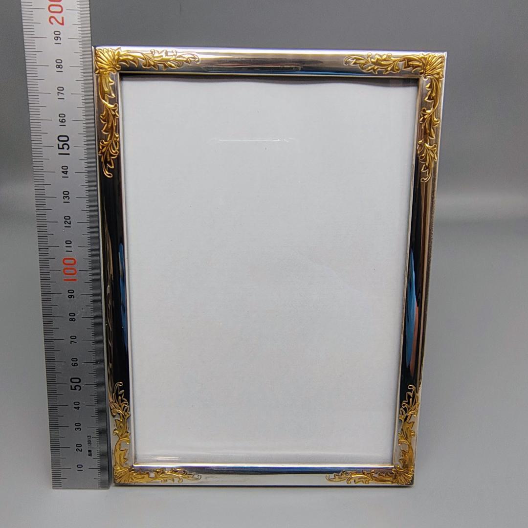 三越　純銀製　950刻印　フォトフレーム 18.5㎝Ⅹ13.5㎝　ビンテージ