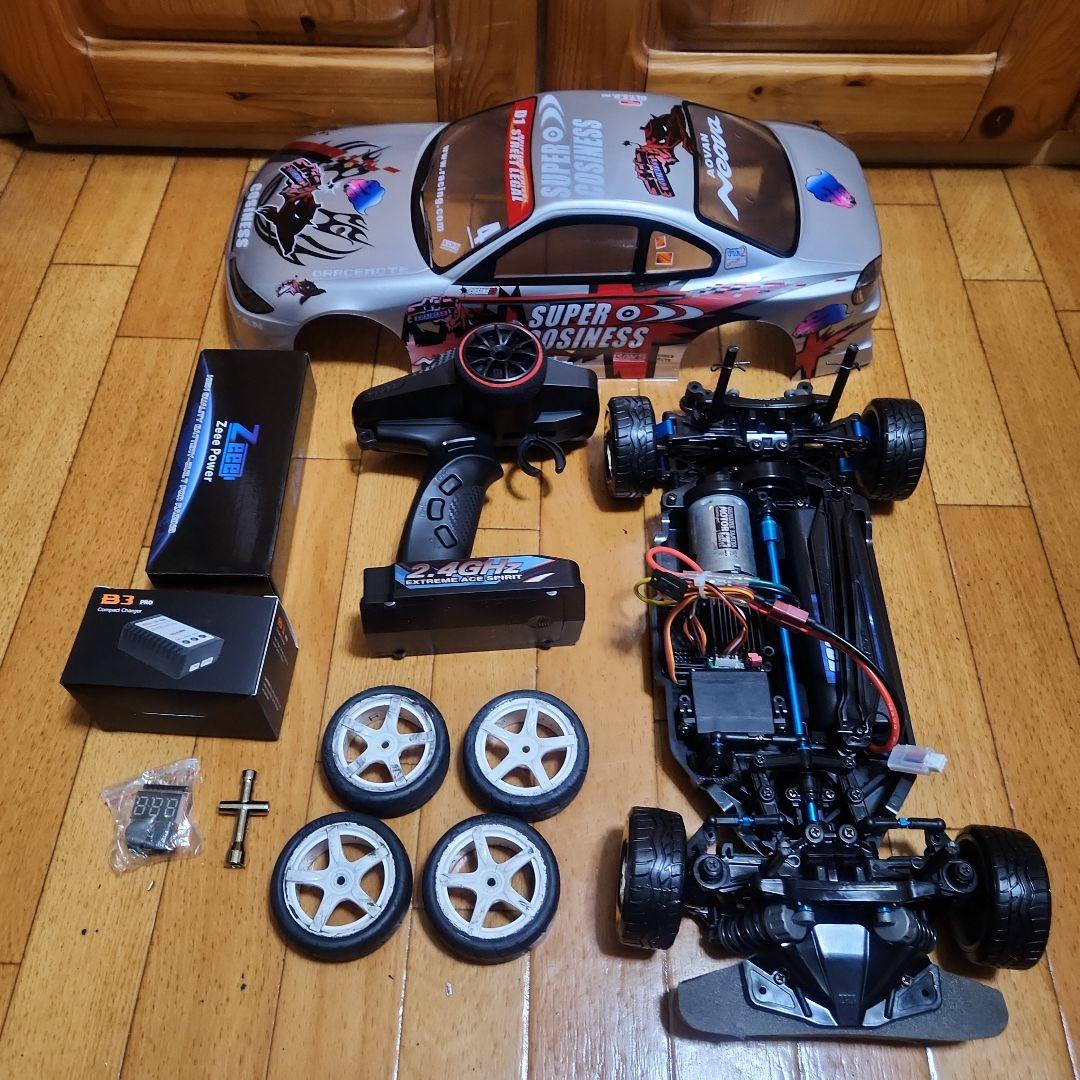 タミヤ ドリフト ラジコン フルセット　TT01　　シルビアボディ　tt02　②