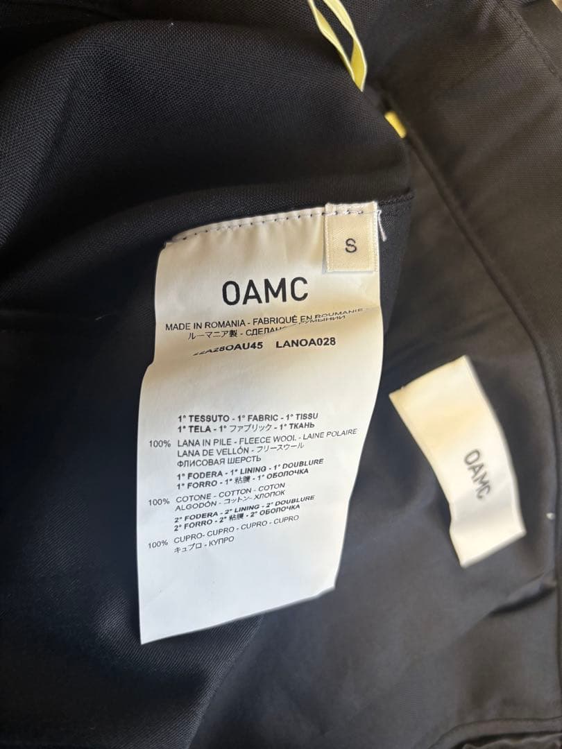 OAMC オーエーエムシー　パンツ　ブラック