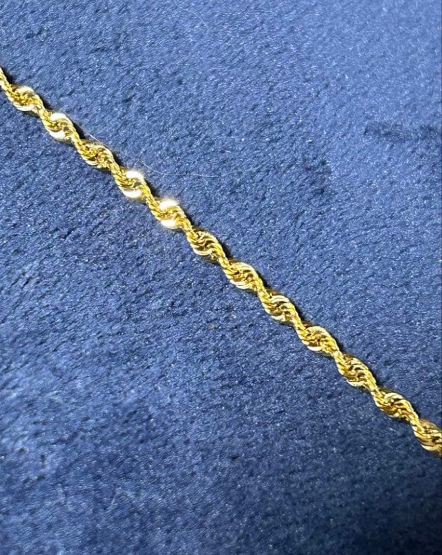 喜平　SALE中　18K シャイニーロープチェーン　50センチ
