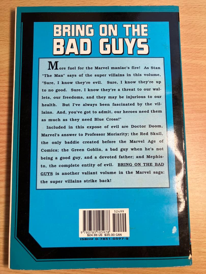BRING ON THE BAD GUYS アメコミ原書　スタン・リー