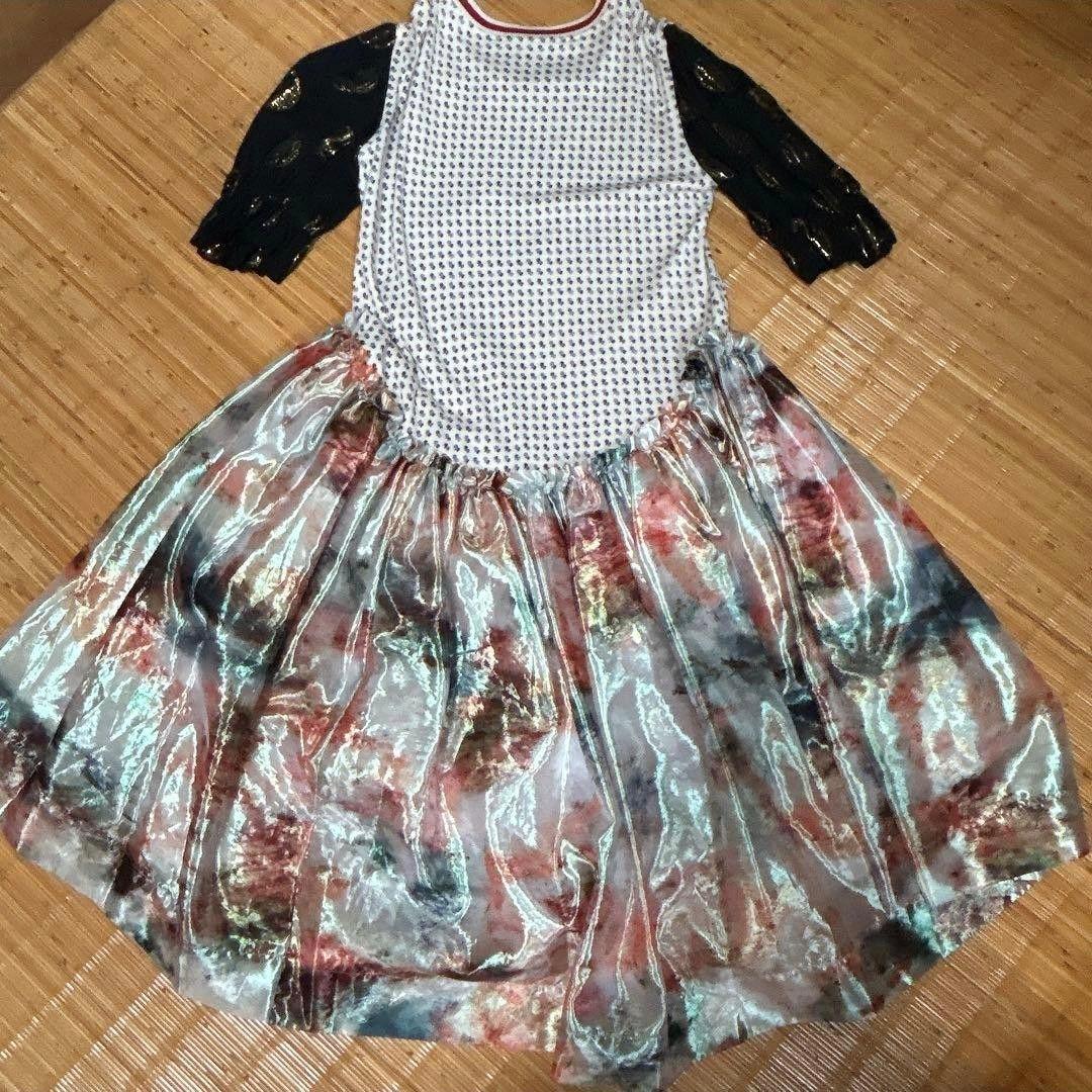 Vivienne Westwood・絵画プリントラメチュールドレスワンピース