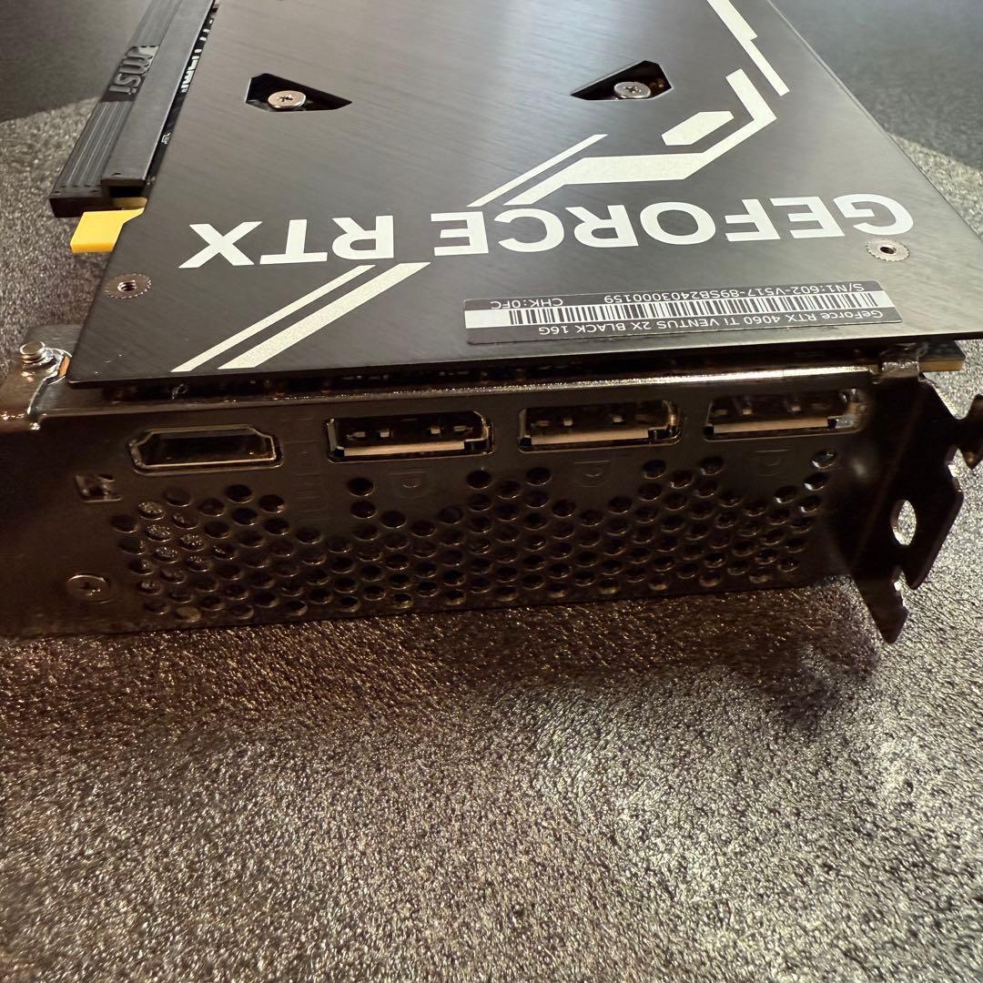 【美品】MSI RTX 4060 Ti VENTUS 2X BLACK 16G