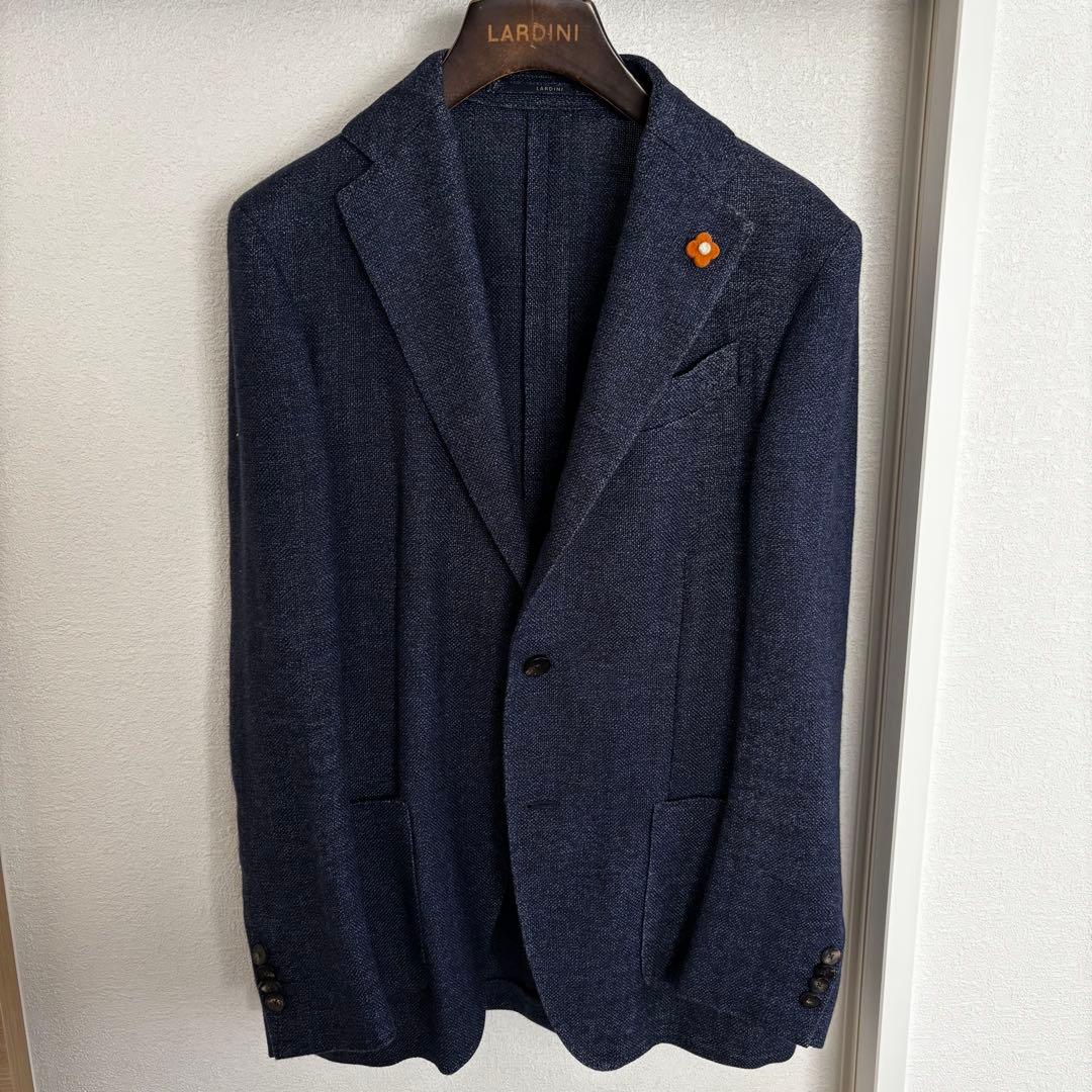 LARDINI ラルディーニ ウールリネン3Bジャケット 44