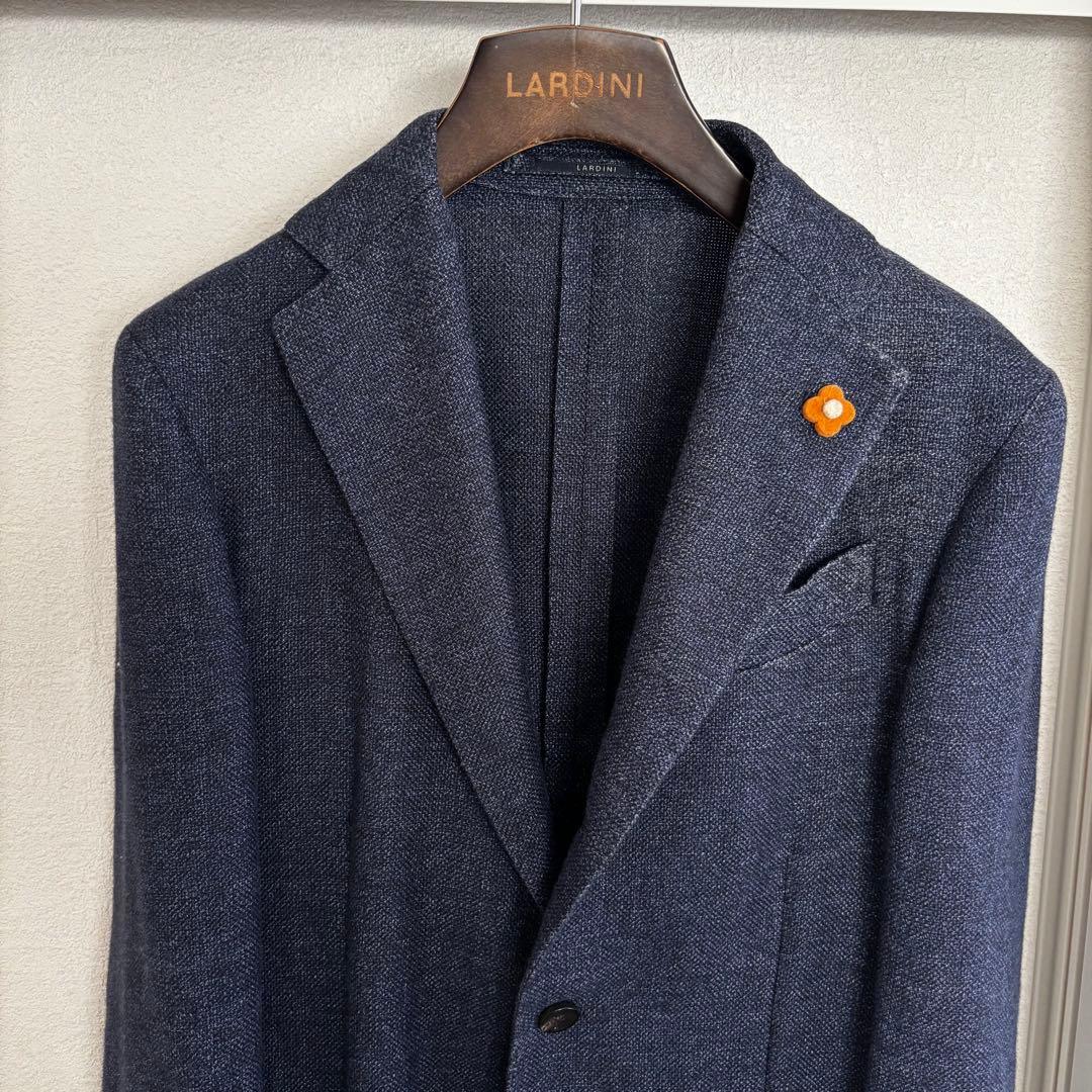 LARDINI ラルディーニ ウールリネン3Bジャケット 44