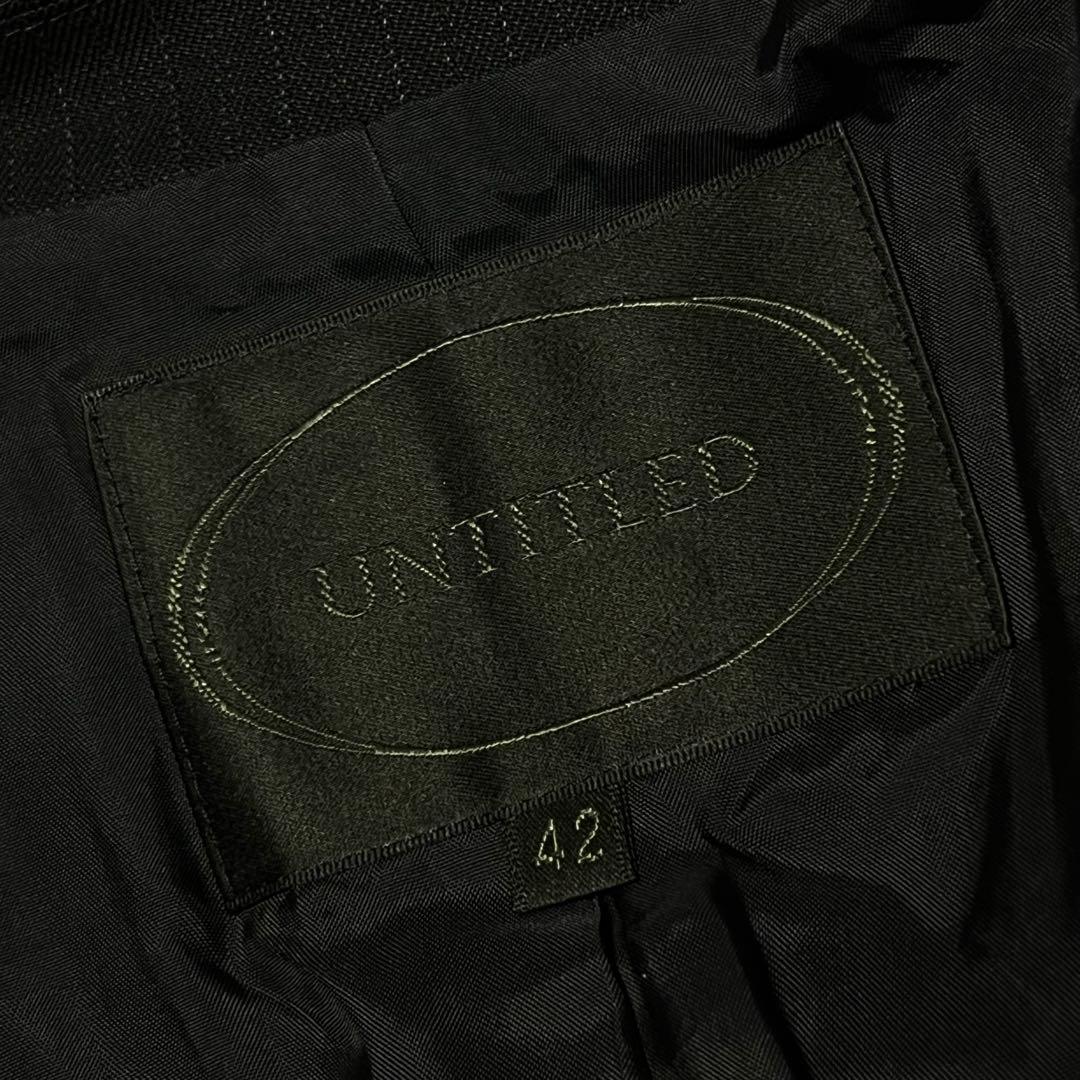 【大きいサイズ】【42】UNTITLED シルク ジャケット レディース
