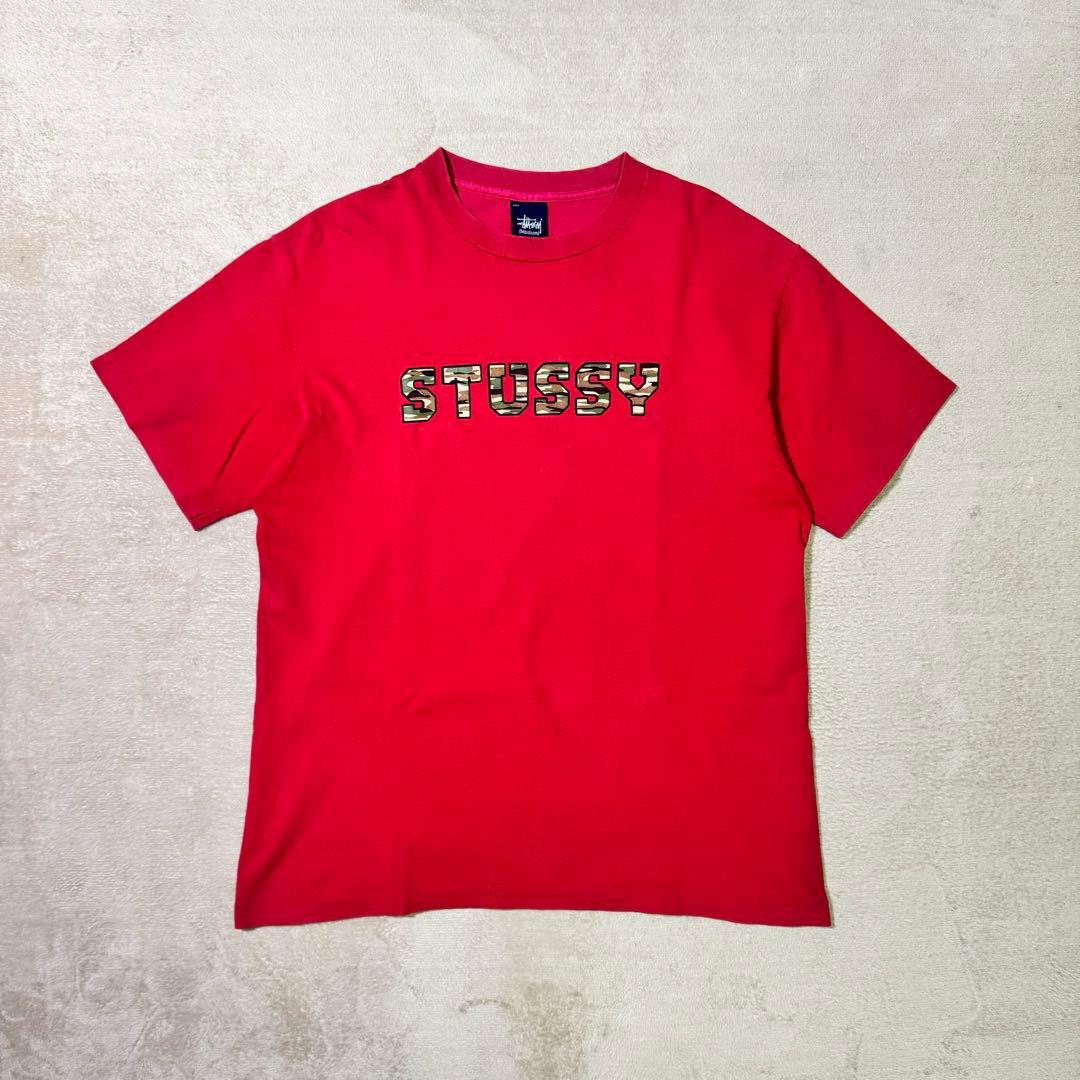 【希少】old stussy紺タグ90sビンテージTシャツ　入手困難　USA製