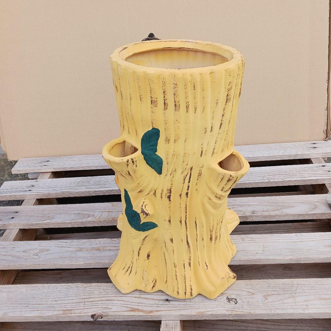 新品　陶器　傘立て　フクロウ　親子　オウル　オブジェ　縁起物　福が来る　717