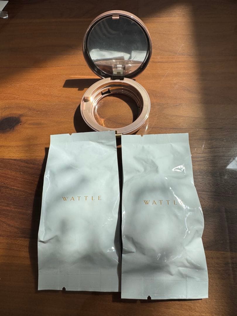 WATTLE クッションファンデーション 02ライトベージュ 2個セット