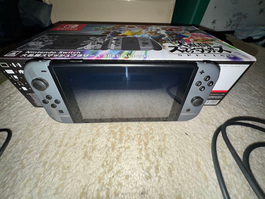 【中古】初代Switch スマブラver 32GBカード付き