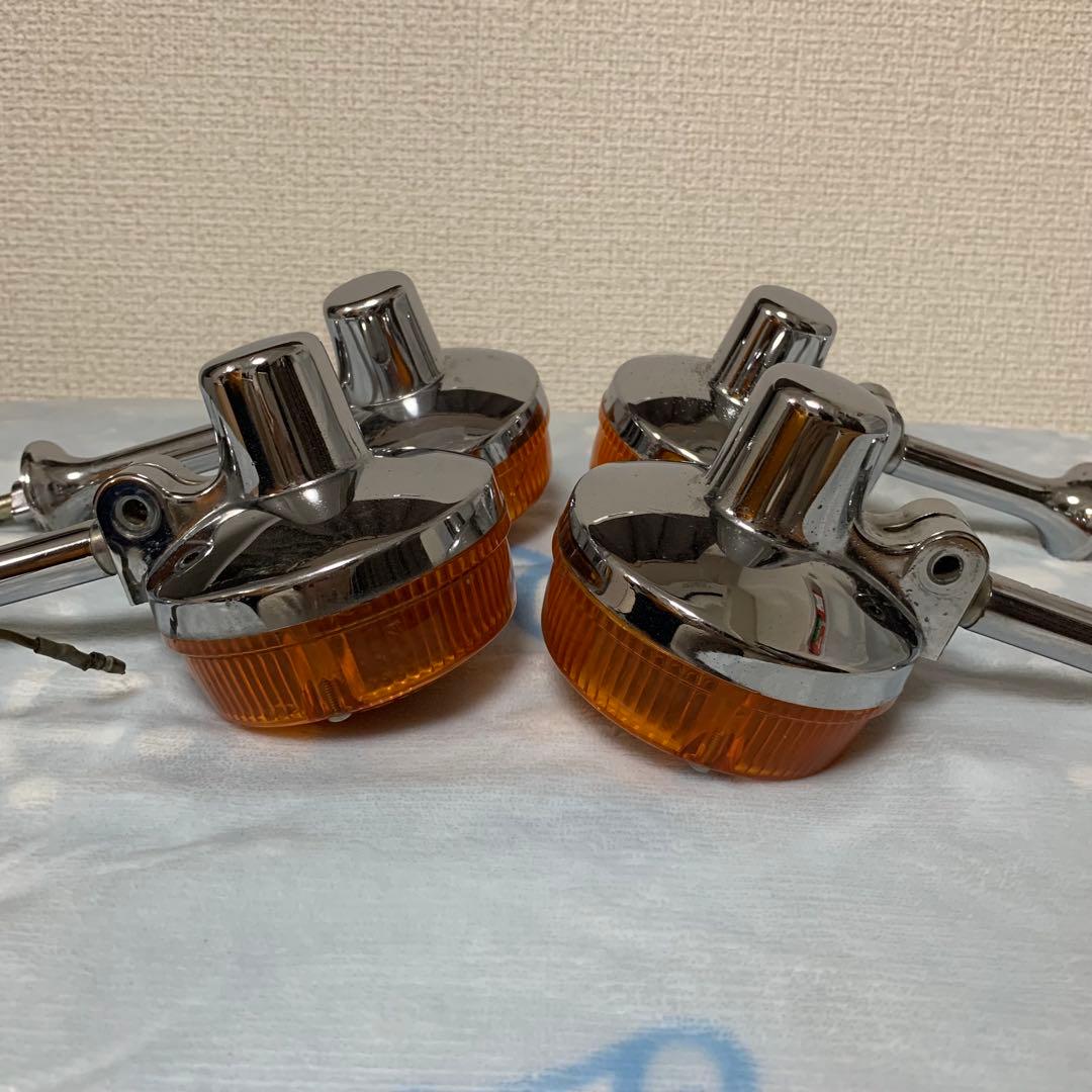 カワサキ Z1Ｂ 純正品 ウインカー&ステーセット 刻印有り レア