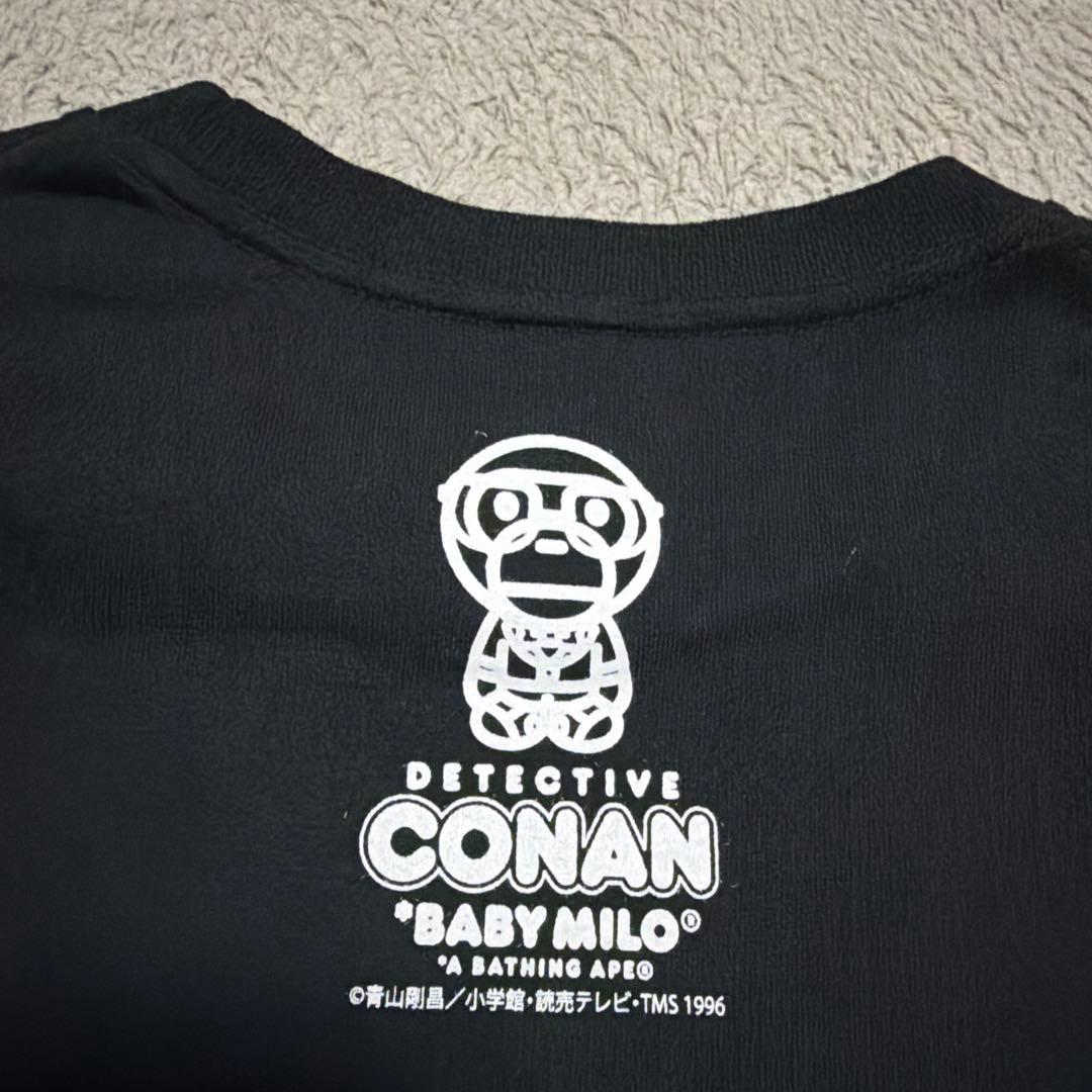 APE BAPE 名探偵コナン　アムロ　tシャツ BABY MILO M 黒