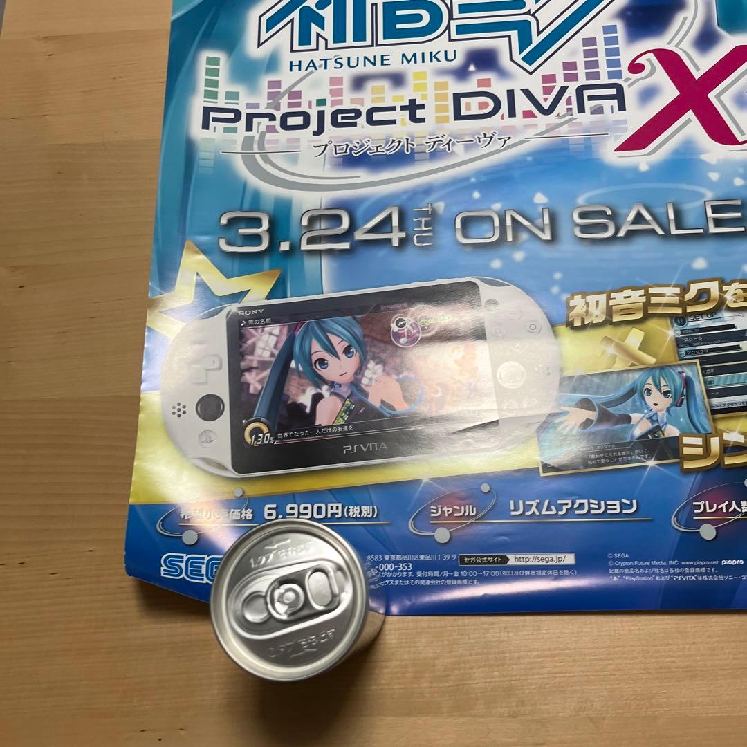 PSVITA 初音ミク　プロジェクト　ディーヴァX 非売品ゲームポスター