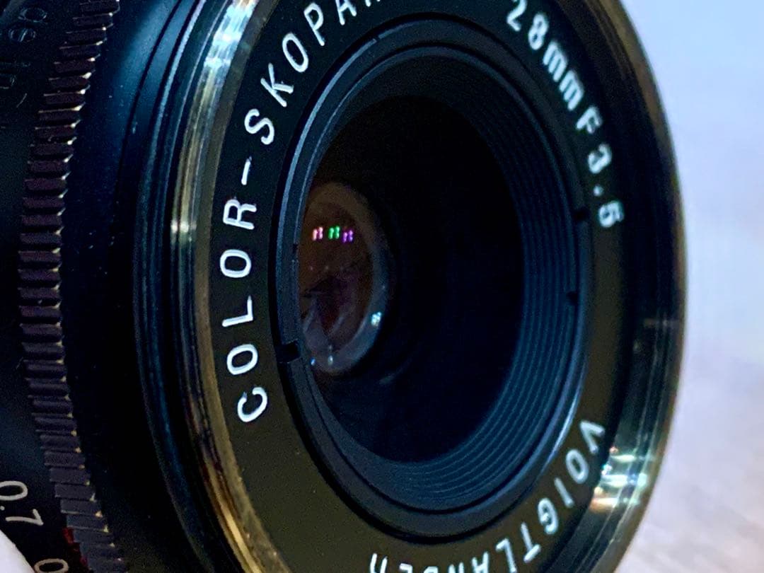 フォクトレンダー COLOR-SKOPAR 28mm F3.5 Mアダプター 付