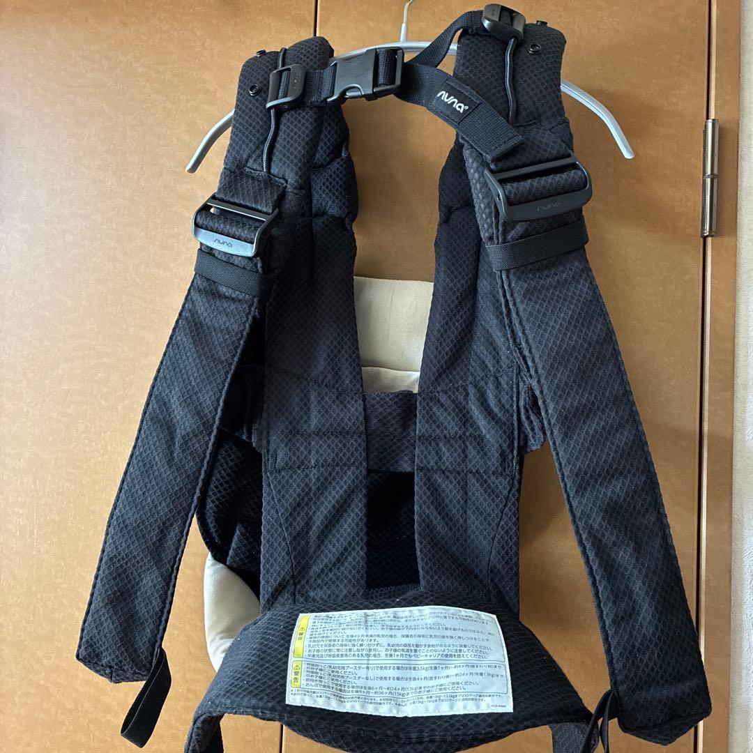 Nuna 抱っこ紐 黒 メッシュ　KATOJI カドルクリック