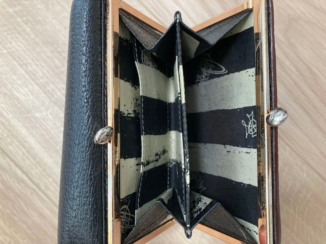 Vivienne Westwood ブラック三つ折り財布　ヴィンテージ