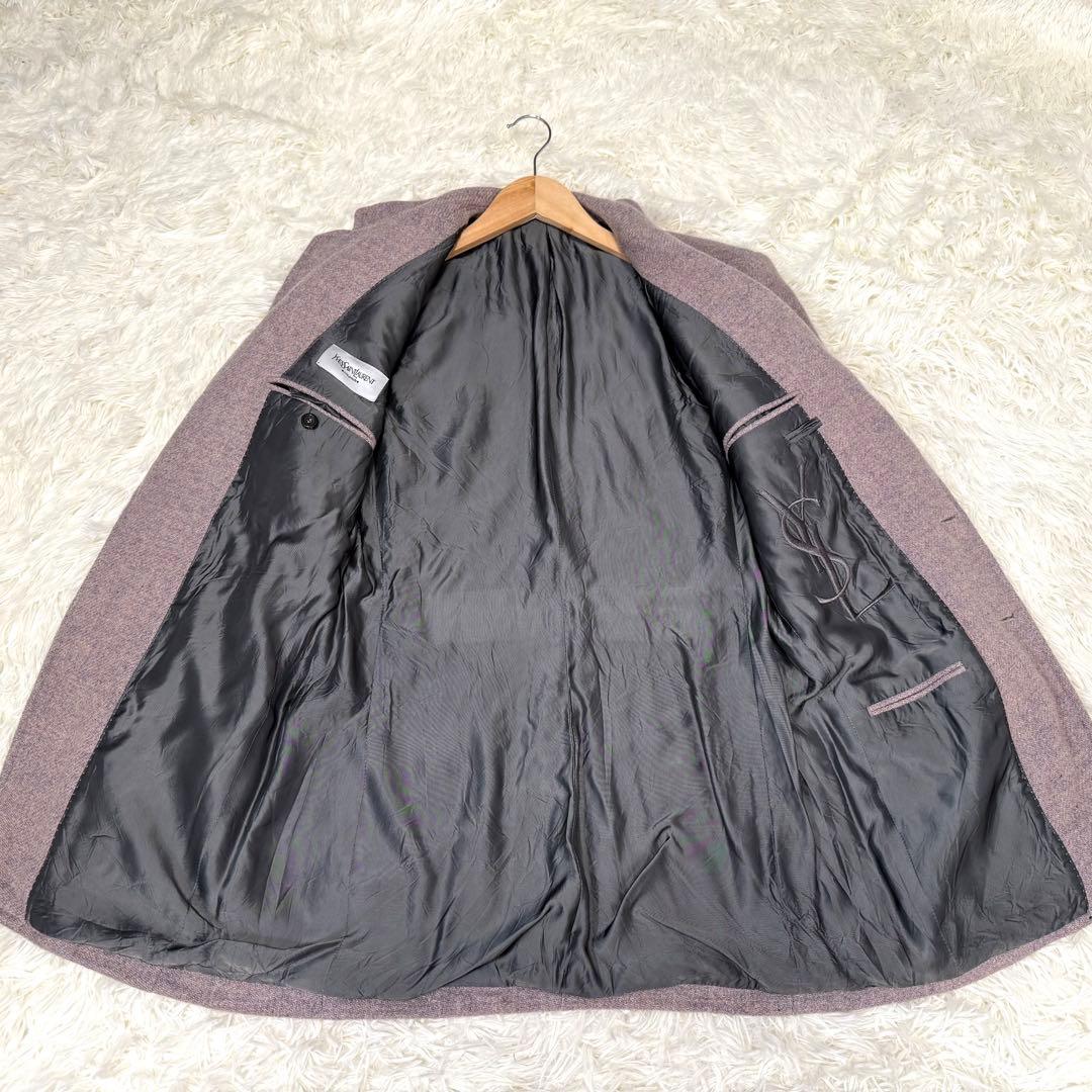 イヴ・サンローラン リヴゴーシュ テーラードジャケット ツィード YSL 48R