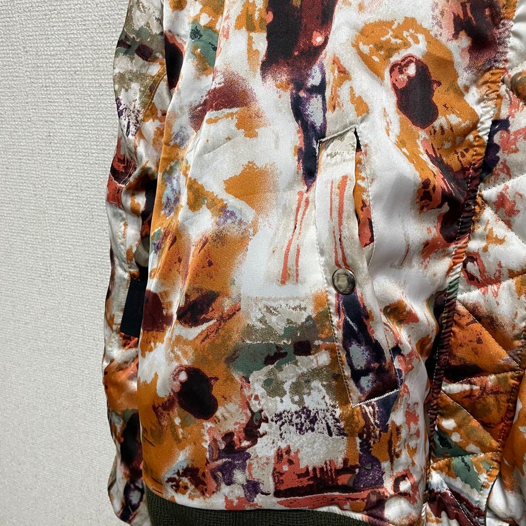 大人気！OPULENCE MA-1ボンバージャケット　リバーシブル カーキ　F