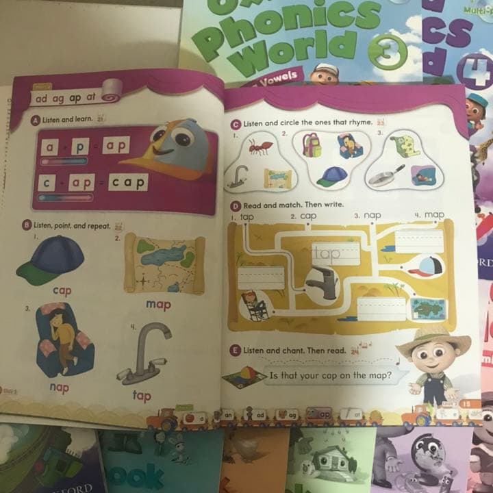 英語 教材  洋書 CD付き Oxford Phonics World 1-5