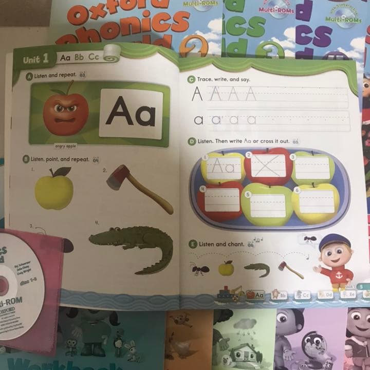 英語 教材  洋書 CD付き Oxford Phonics World 1-5