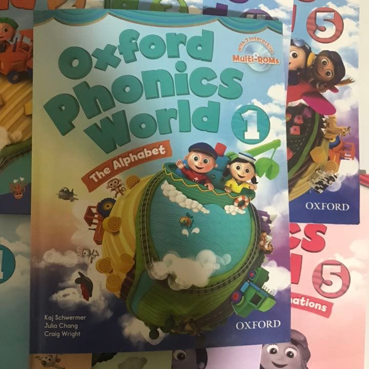 英語 教材  洋書 CD付き Oxford Phonics World 1-5