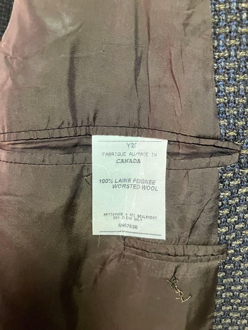 値下げ‼️‼️YvesSaintLaurentのウールジャケットカナダ製綺麗