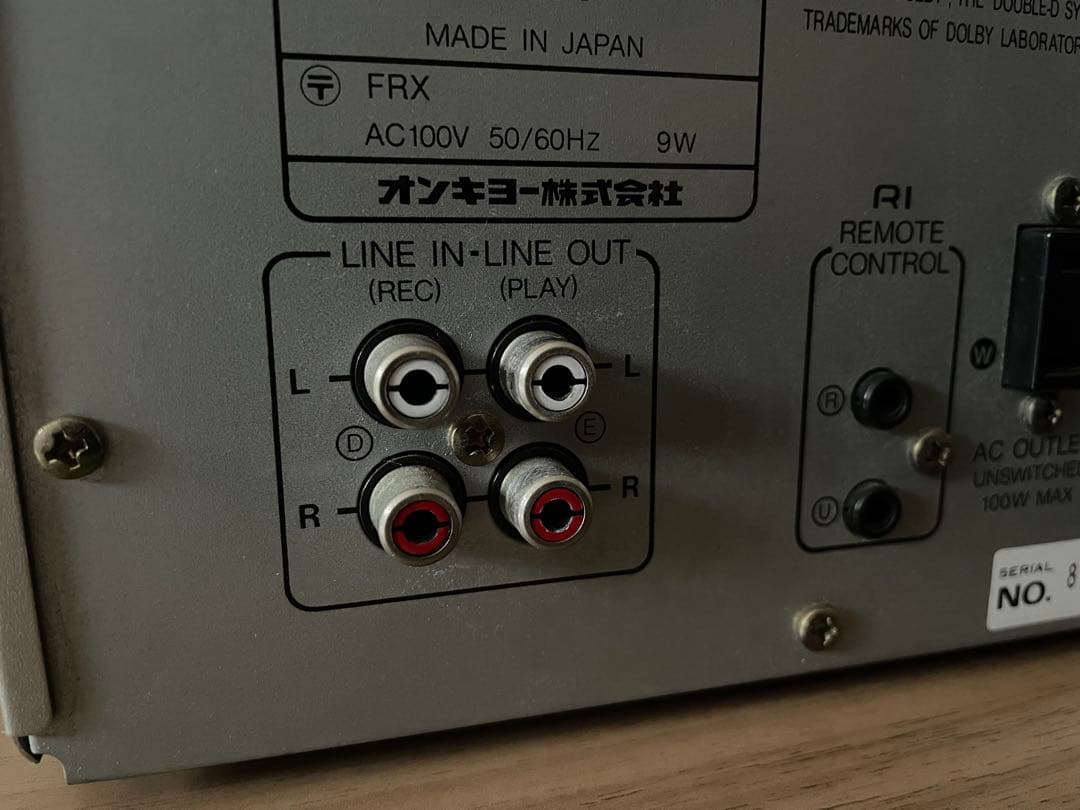 ONKYOカセットデッキ完動品